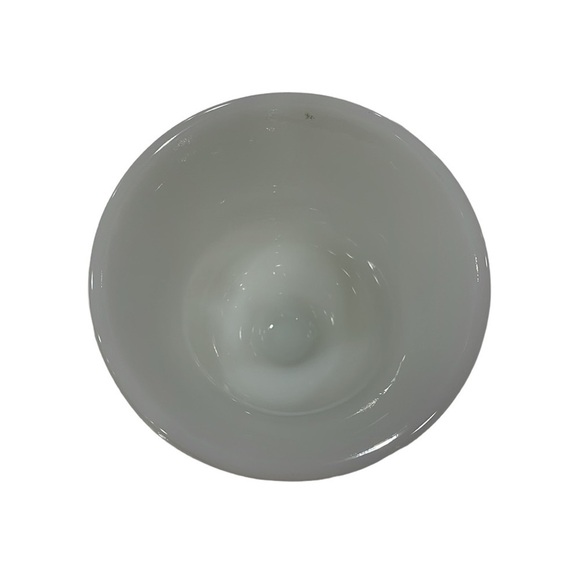 Milk Glass, White Glass, Ribbed Milk Glass, Ribbed Glass Pedestal Vase - Picture 3 of 6